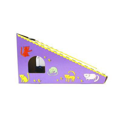 China Hangzhou Viable Sofa Rest Bed Board Paper Toy Lounge Corrugated Cardboard Cat Scratcher CS-2003 for sale