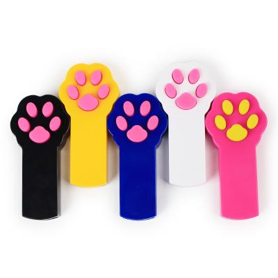 China Viable Adjustable Cat Footprints Laser Tickling Stick for sale