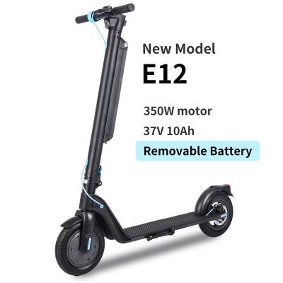 China Detachable E12 E Scooter Battery EU Electric Scooter E12 High Speed ​​Electric Scooters 500watts Wholesalers for sale