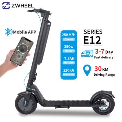 China Citycoco e scooter single large screen design E12 foldable drop boarding fat wheel 10inch electric kick scooters E12 adult foot for sale