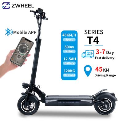 China IPX4 T4 High Power Big Wheels Waterproof Scooter For Adult And Foldable Kick Scooter With Handle 2 Bar Adjustable Wheels Electric Scooter for sale