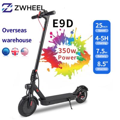 China APP citycoco two wheels foldable mobility kick scooters CE powerful adult electric light/waterproof IPX4 E9D 350w weigh electric scooter for sale