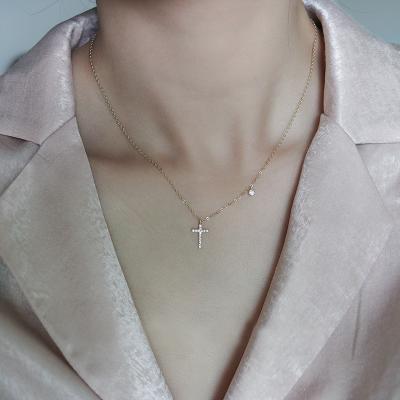 China Fashion 925 Sterling Silver Micro Inlay Zircon CLASSIC Square Diamond Necklaces For Women for sale