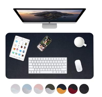 China Leather Desk Mat 2 Sides Desk Protector Double Side Workable Dual Sides Desk Protector For Home Office Gaming for sale