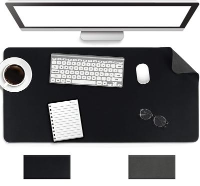 China Non-Slip Leather Waterproof Desk Pad Velvet Office Rug Durable Office Cover Mat for sale