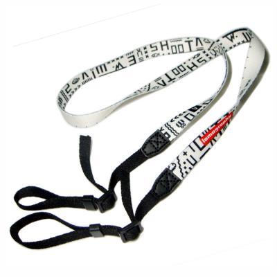 China Custom logo small camera narrow polyester strap support lifting belt for promotional gift for sale