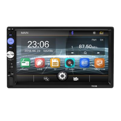 China GPS 7033B Car Radio 2 Din Mp5 Player Mirror Link Android 2Din Car Stereo Multimedia 7 Inch Press Screen Hd BT Autoradio for sale