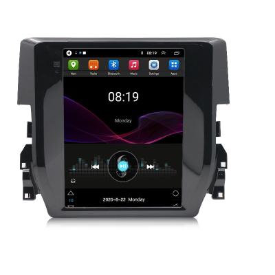 China Android 9.1 Tesla Type GPS Car Gps Navigator For Honda Civic 2016+ Head Unit Multimedia Radio Car Multimedia Player Auto Gps for sale