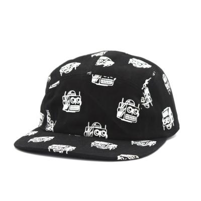 China 2022 Popular COMMON Factory Custom Graphic Printing Hat Black Men's Hip Hop Snapback Street Style Sports Hat for sale