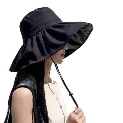 China 2021 Korean Feminine Women Summer Brim Sun Bucket Hats Eco - Friendly UV Protection With Vinyl Coating for sale