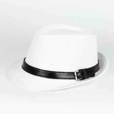 China Factory Eco-Friendly Wholesale Customized Adjustable Strap High Quality Straw Hat Fedora Casual Hat for sale