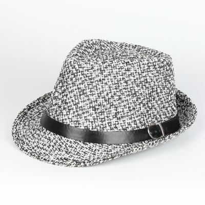 China 2022 New Design Fashion Houndstooth Beach Straw Hat Adult Felted Hat Sun Hat Eco-friendly for sale