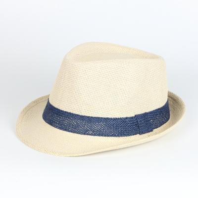 China High Quality Customized Hat Eco-Friendly Two Tone Adult Unisex Sun Beach Straw Hat Fedora Hat for sale