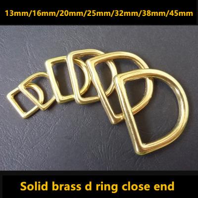 China Solid Brass Metal D Ring Metal D Ring For Bag Or Pets for sale