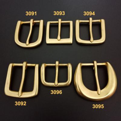 China Durable.attractive 30mm 35mm Brass 38mm 40mm Brass Buckle Solid Belt Buckle for sale