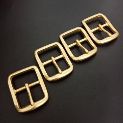 China Durable.attractive 40mm bar brass center buckle for sale