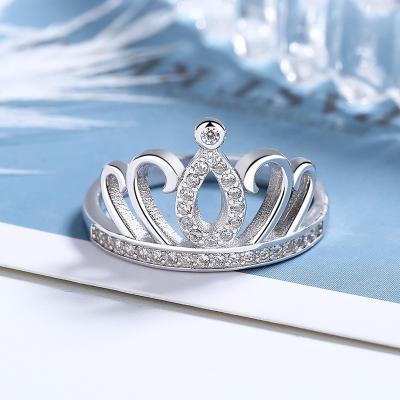 China Popular Jewelry FASHIONABLE 925 Sterling Sliver Crown Ring for sale