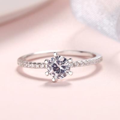 China FASHIONABLE Elegant Jewelry Love 925 Sterling Sliver Engagement Wedding Ring Forever for sale