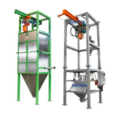 China Industrial 300 - 2000kg Bag Dump Station Bulk Bag Discharger For Sugar And Salt for sale