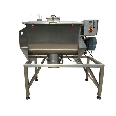 China 10L/Batch Horizontal Powder Ribbon Mixer Machine Mirror Polishing for sale