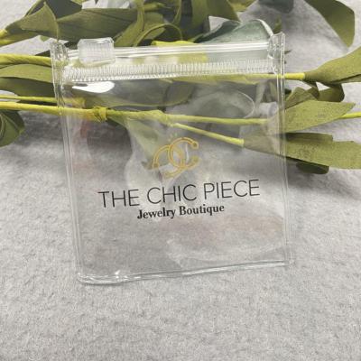 China Easy Viewing PVC Jewelry Zipper Bags Transparent Personalised for sale