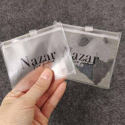 China Visibility PVC Jewelry Bag Transparent With Zipper Closure for sale