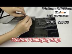 black pvc zip lock poly bags custom printed for packaging hoodie