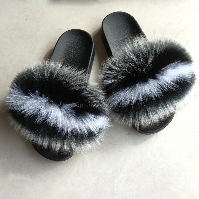 China Wholesale Custom Women's Simple Outdoor Fur Walk Fashion Trend Factory Personality Fluffy Slippers for sale