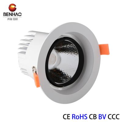 China New 35W COB Indoor Recessed Adjustable Light Led Grill DOWNLIGHT for sale