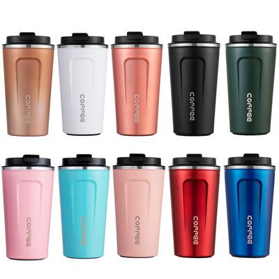 China 304 PORTABLE Jet Thermos Coffee Cup Stainless Steel Car Plastic Portable Drinks Cups for sale