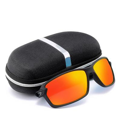 China Sports Sunglasses Men's Sunglasses Elastic Paint Polarized Colored Lenses for sale