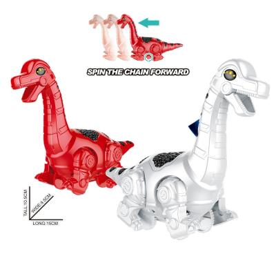 China School 12pcs Mixed Upper Cogs Chained Dinosaurs Jumping Mechanical Walking Dragon Wind Up Toys For Animal Toys Promotion for sale