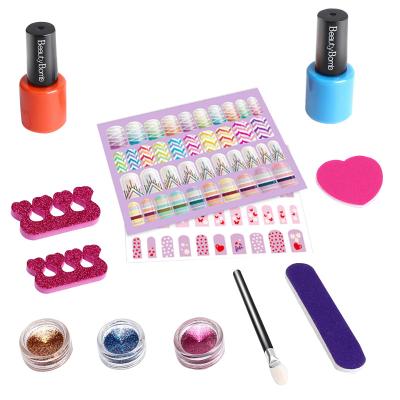 China Other 2020 DIY Manicure Educational Popular Girls Gift Beauty Cosmetics Children's Nail Oil Beauty Set Set Toys For Children for sale