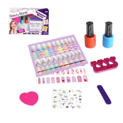 China 2020 Hot Selling DIY Manicure Educational Set Girls' Gift Beauty Cosmetics Children's Nail Oil Toy Others for sale