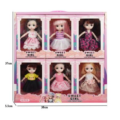 China 2020 Battery Operated Toy 13cm Joints Simulation BJD Silicone Doll Girl Fashion Doll Cute Cute Toys for sale