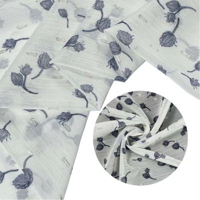 China High Quality 100% Polyester Pill Pleated Chiffon Fabric Anti Cut Pattern Chiffon Fabric For Dress Shirt for sale