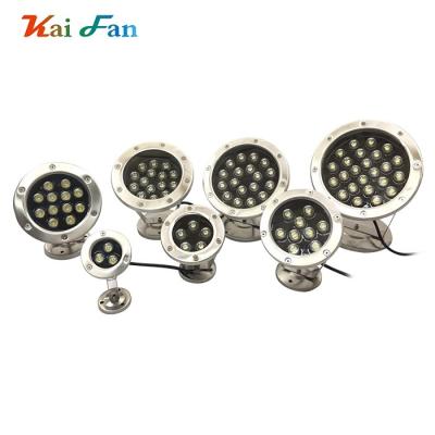 China Outdoor Underwater Ip65 Waterproof RGB 3w 6w 9w 12w 18w 24w 36w Pool Fountain Led Pool Light for sale