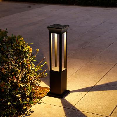 China Modern - Black Ip65 10w Waterproof Lawn Lamp Outdoor Yard Light Outdoor Lawn Bollard For Garden Decor Led Solar Garden Lamp for sale