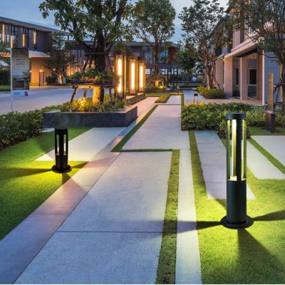 China Modern - Commercial Custom Outdoor Lawn Lamp Ip65 10w Fixtures Outside Hotel Decoration Golden Bollard Outdoor Garden Lamp Led Lawn Lights for sale