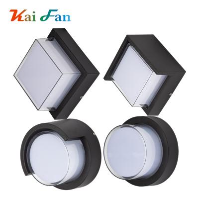 China Customizable Polycarbonate Decoration For Home Waterproof Aluminum Mount Ip65 Modern Indoor Outdoor Led Wall Light for sale