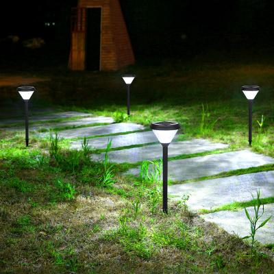 China Modern - New Design Outdoor Lawn Lamp Sun Powered Outdoor Porch Ip65 Waterproof Black 2w Solar Garden Lights Yard for sale