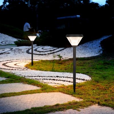 China Modern - 2022 Outdoor Lawn Lamp High Quality Waterproof Outdoor Black Garden Lamp Yard Led Solar Garden Lights for sale