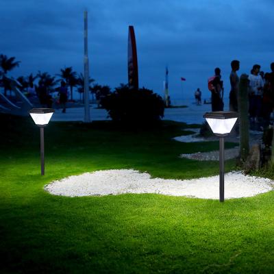 China Modern - Modern Custom Black Ip65 Outdoor Lawn Lamp ABS Led Outdoor Porch Yard Waterproof Solar Garden Lights for sale