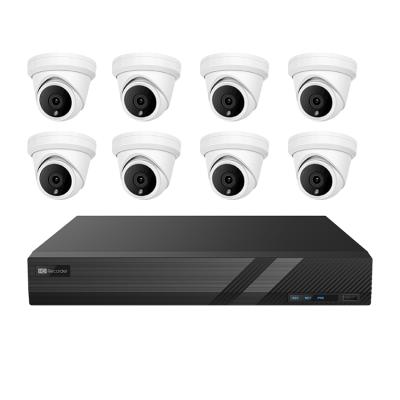 China NIGHT VISION YCX Most Hot Selling 8CH 5MP CCTV Kit 1pc 8CH NVR 8PCS Camera 2.8mm Lens &play Plug POE Built In Audio for sale