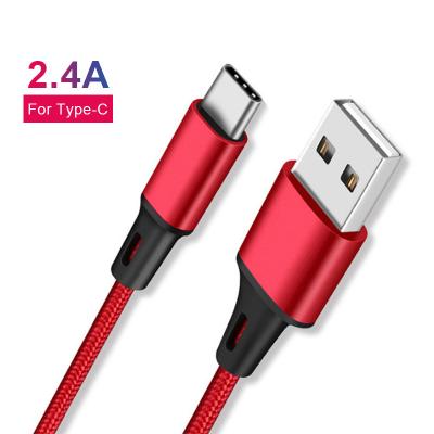 China Logo Customized Nylon Braided USB Fast Charging Type-c Multi Function Data Transfer Cable 2.4A USB Data Cable 100cm Micro USB Multi Funtion Cable For Computer iphone for sale