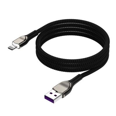 China Etc.electronic Product Mobile Phone Zinc Alloy Micro USB Data Cable With LED Light 1.2M Mobile Phone 5A TYPE-C Cable Super Fast Charging Wire For Huawei/iphone for sale