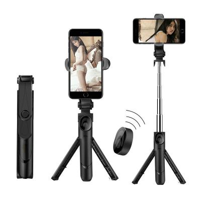 China Portable Flexible Radio Selfie Stick Monopod Phone Holder Extendable Remote 3 in 1 Camera Tripod for smartphone for sale