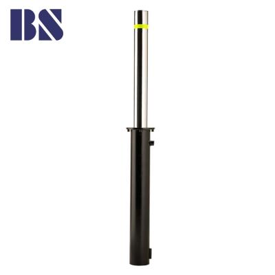 China Semi Automatic Manual Rising Bollard Bollard Cover Garage Bollard For Roadway Safety for sale