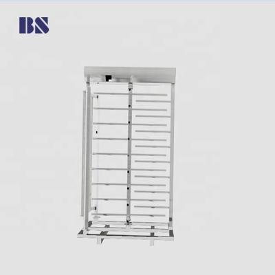 China Manual Large Roof With Lighting Full Height Turnstile IP 54 Full Height Sliding Turnstile for sale