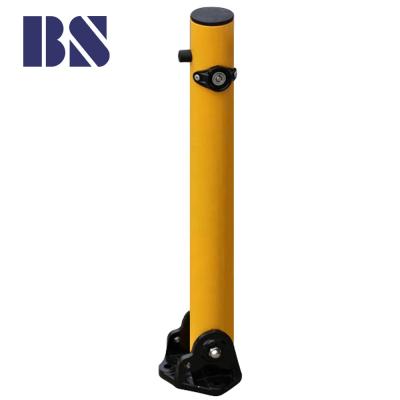 China Parking Fold Down Parking Bollard Folding Barrier Covers Bollard Barrier for sale